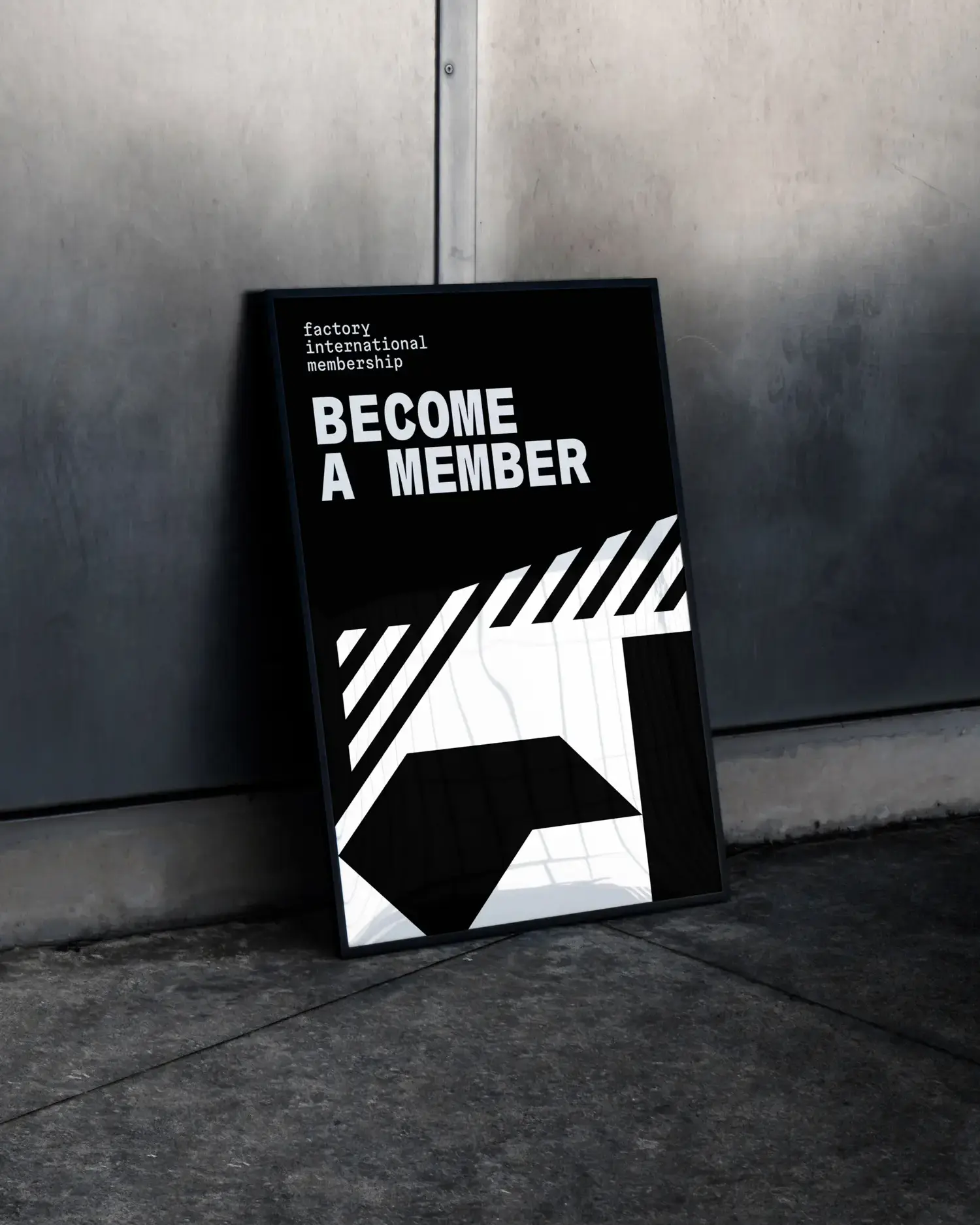 Framed poster Become a member today Raquel Guerreiro Work